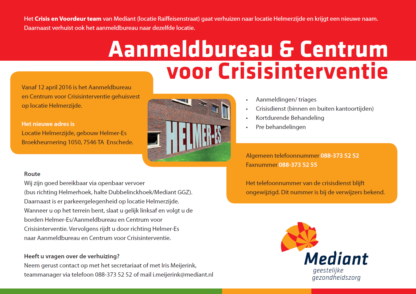 Aanmeldbureau Centrum voor Crisisinterventie