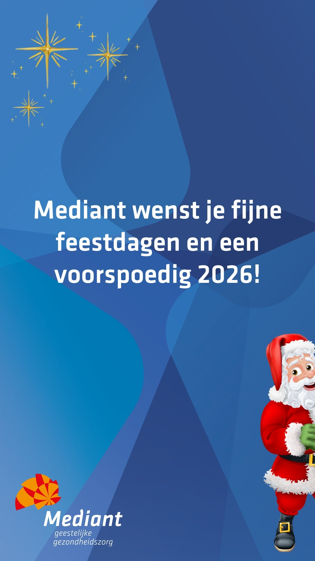 Kerstgroet beeldscherm Mediant